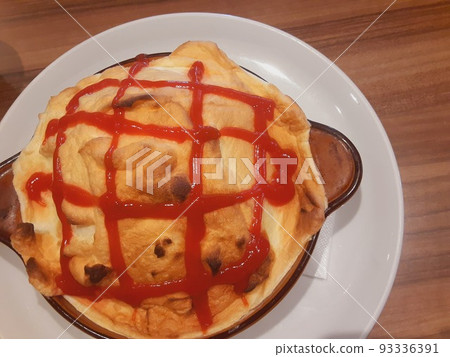 蓬鬆的煎蛋捲米飯 蓬鬆的煎蛋捲米飯 93336391