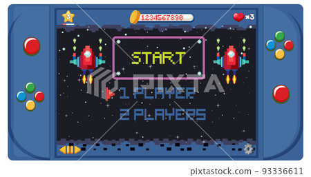 Handheld game console isolated Handheld game console isolated 93336611