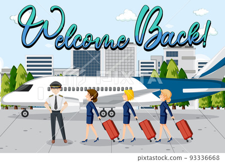 People cartoon characters in the airport People cartoon characters in the airport 93336668