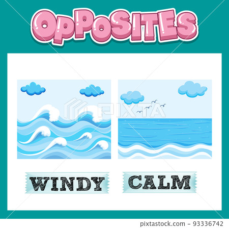 Opposite English words with windy and calm Opposite English words with windy and calm 93336742