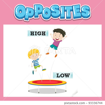 Opposite English words with high and low Opposite English words with high and low 93336744