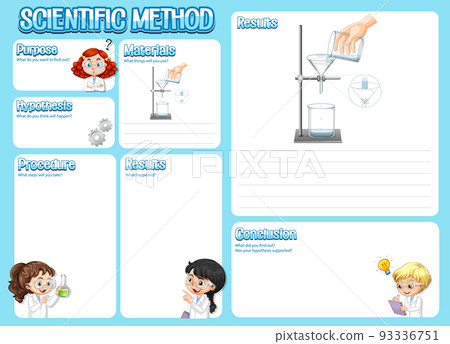 The science method worksheet for children 93336751