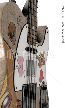 electric guitar isolated on white electric guitar isolated on white 93337679