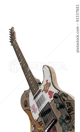 electric guitar isolated on white electric guitar isolated on white 93337681
