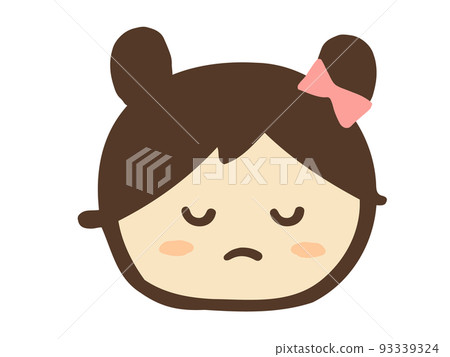 Cute child's frowning face set / hand-drawn person illustration material Cute child's frowning face set / hand-drawn person illustration material 93339324