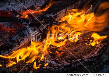 part of Night campfire with available space photo part of Night campfire with available space photo 93339746