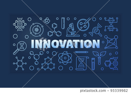 Innovation vector Genetics outline colorful illustration Innovation vector Genetics outline colorful illustration 93339982