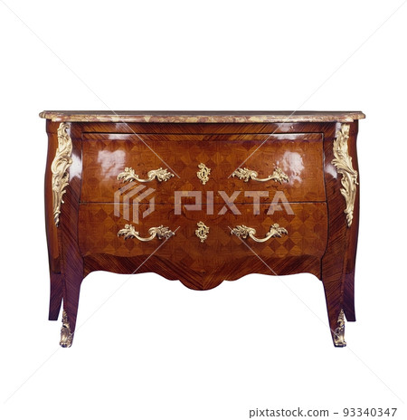 Antique style dresser isolated on white Antique style dresser isolated on white 93340347