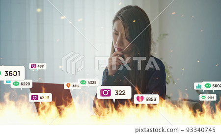 一個遭受 SNS 火焰折磨的女人 93340745