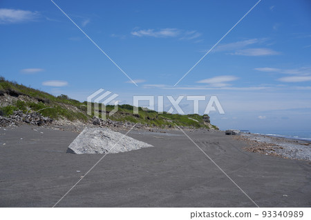 軍事遺產旭浜栃賀埋葬在十勝海岸的沙灘 93340989