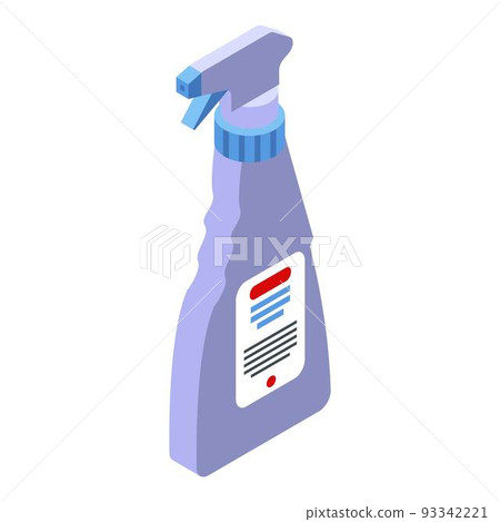 Cleaner bottle spray icon, isometric style - Stock Illustration ...