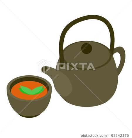 Tea ceremony icon, isometric style Tea ceremony icon, isometric style 93342376