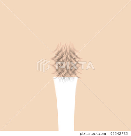 Female pubic hair, pubic hair. With mosaic processing. 93342783