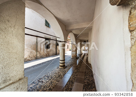 Ancient Arcade in Medieval Spilimbergo Town - Friuli Venezia Giulia Italy Ancient Arcade in Medieval Spilimbergo Town - Friuli Venezia Giulia Italy 93342858