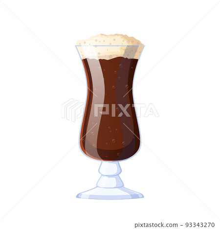 brown beer glass cartoon vector illustration brown beer glass cartoon vector illustration 93343270