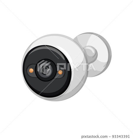 guard security camera cctv cartoon vector illustration guard security camera cctv cartoon vector illustration 93343391
