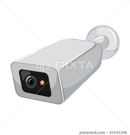 system security camera cctv cartoon vector illustration system security camera cctv cartoon vector illustration 93343396