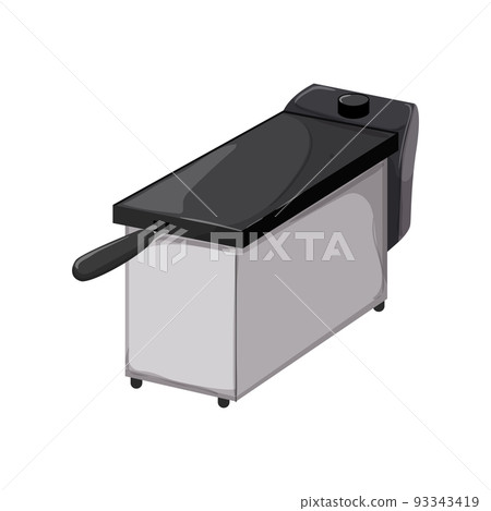 electric fryer air cartoon vector illustration 93343419