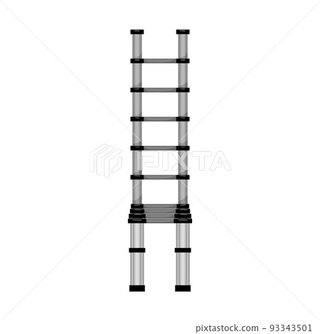metal step ladder safety cartoon vector illustration 93343501