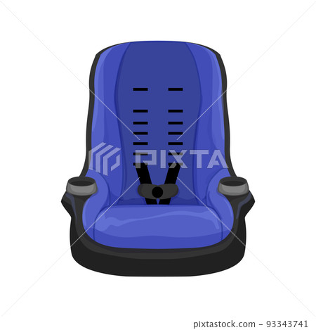 chair baby car seat cartoon vector illustration 93343741