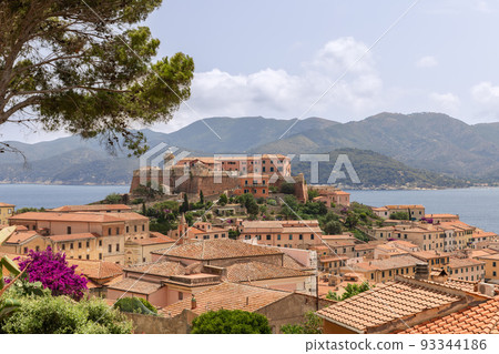 Portoferraio and the 16th century Fort Stella dominating the territory Portoferraio and the 16th century Fort Stella dominating the territory 93344186