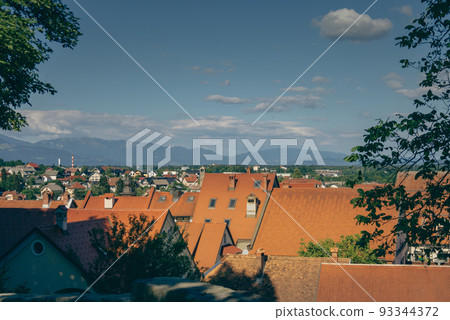 Skofja Loka, Slovenia old city center. Travel in Europe 93344372