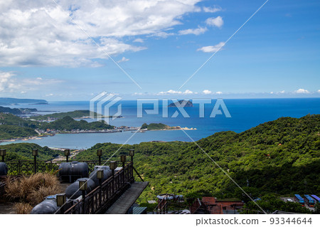View from jiufen old street, taiwan tourist area View from jiufen old street, taiwan tourist area 93344644