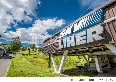 長野縣金星線的風景，車山高原，藍天白雲[8月] 93344739