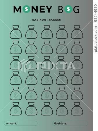 Planner to collect money. 93344950