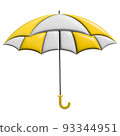 Multicolored rain umbrella 3d. 93344951