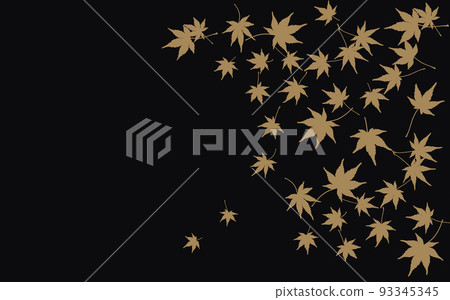 楓葉背景落在黑色背景上 楓葉背景落在黑色背景上 93345345