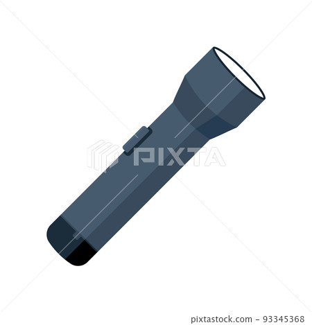 Flashlight torch hand illustration. Pocket vector light lamp lantern design torch Flashlight torch hand illustration. Pocket vector light lamp lantern design torch 93345368