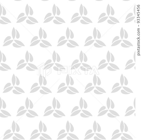 Floral Seamless Vector Pattern With Leaves 93345456