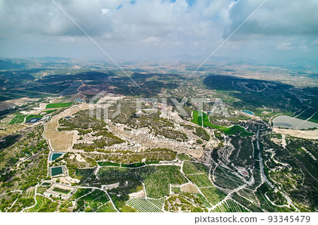 Aerial shot Pinar de Campoverde village. Spain 93345479