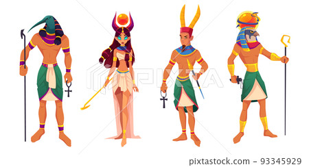 Egypt gods Amun, Ra, Thoth, Hathor Ancient deities Egypt gods Amun, Ra, Thoth, Hathor Ancient deities 93345929