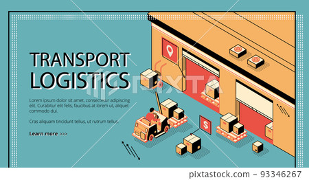 Business delivery logistics company vector website Business delivery logistics company vector website 93346267