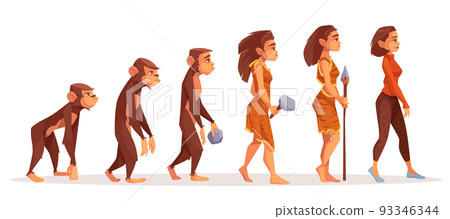 Human evolution from monkey to modern sexy woman Human evolution from monkey to modern sexy woman 93346344