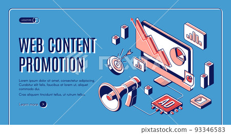 Web content social media promotion web banner 93346583