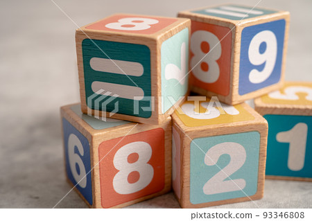 Math number colorful on white background, education study mathematics learning teach concept. Math number colorful on white background, education study mathematics learning teach concept. 93346808