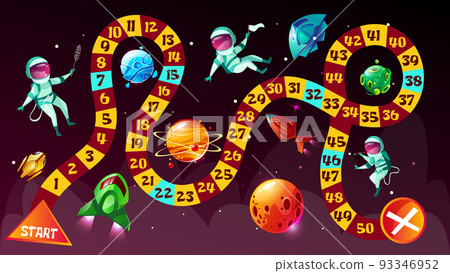 Board game astronauts in space vector cartoon illustration Board game astronauts in space vector cartoon illustration 93346952