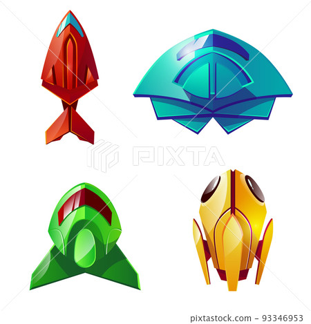 Space shuttles fantastic vector cartoon illustration icons 93346953