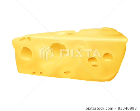 Cheese 3D realistic vector illustration Cheese 3D realistic vector illustration 93346998