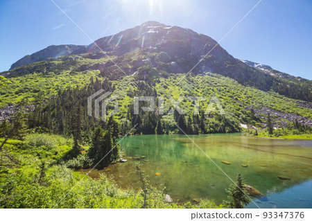 Mountains lake 93347376