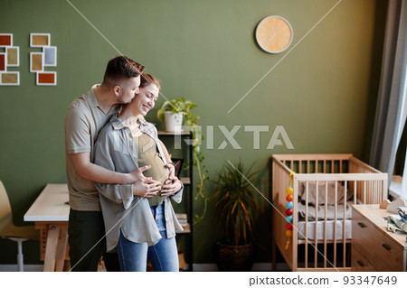 Couple preparing to become parents Couple preparing to become parents 93347649