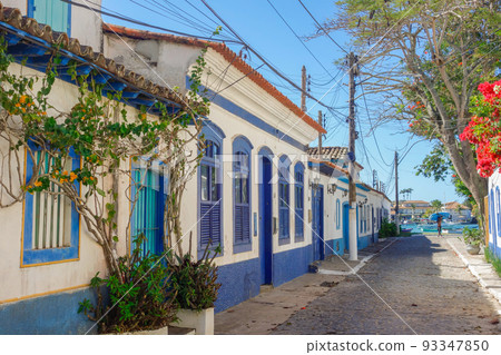 old Passagem neighborhood in downtown of Cabo Frio, Brazil. Ancient architecture old Passagem neighborhood in downtown of Cabo Frio, Brazil. Ancient architecture 93347850