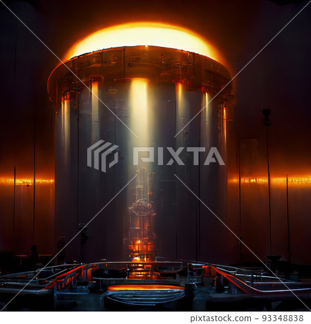 Exploding Nuclear Power Plant Tower 93348838