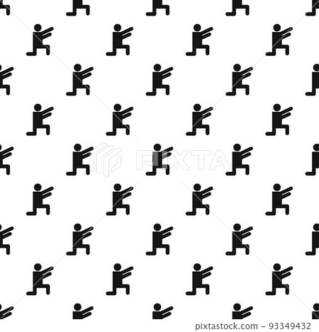 Stick figure stickman pattern vector seamless Stick figure stickman pattern vector seamless 93349432