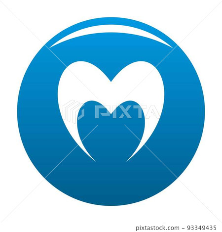 Prophetic heart icon vector blue Prophetic heart icon vector blue 93349435