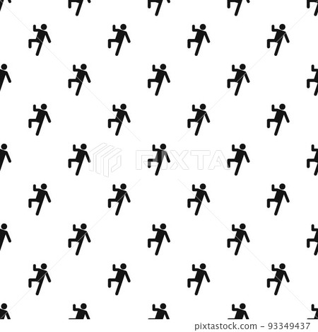 Stick figure stickman pattern vector seamless Stick figure stickman pattern vector seamless 93349437