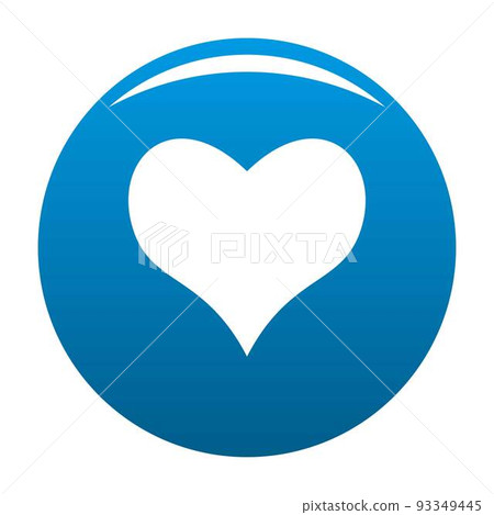 Kind heart icon vector blue 93349445